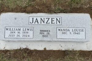 Janzen, William and Wanda West Plains Monument