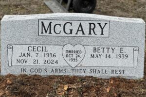 McGary, Cecil and Betty - Front West Plains Monument