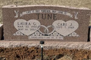 Tune, Laura and Carl - Front West Plains Monument